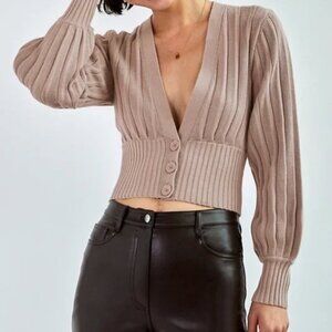 Aritzia Plunge Front Cardigan